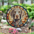 Weimaraner Stained Glass Effect Suncatcher